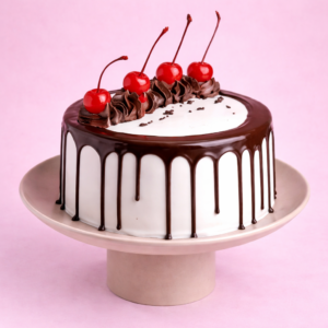 Black Forest Cherry Drip Cake