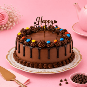 Classic Chocolate Drip Cream Cake