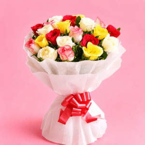 Vibrant Mixed Roses Bouquet