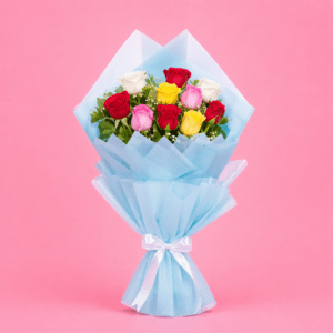 10 Glittery Love Roses Bouquet
