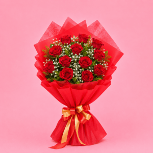 12 Red Roses Blooming Insight