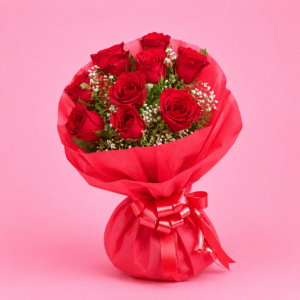 10 Red Roses Bouquet