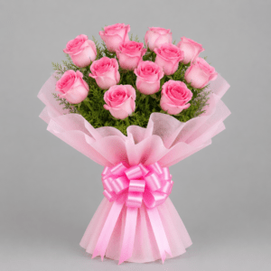 Sweet Pink Roses Bouquet