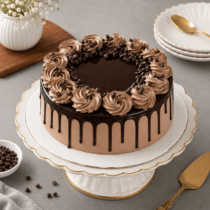 Cream Drop Chocolate Cake