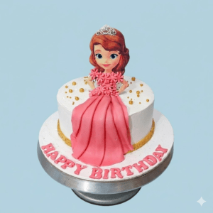 Princess Theme Birthday Cake